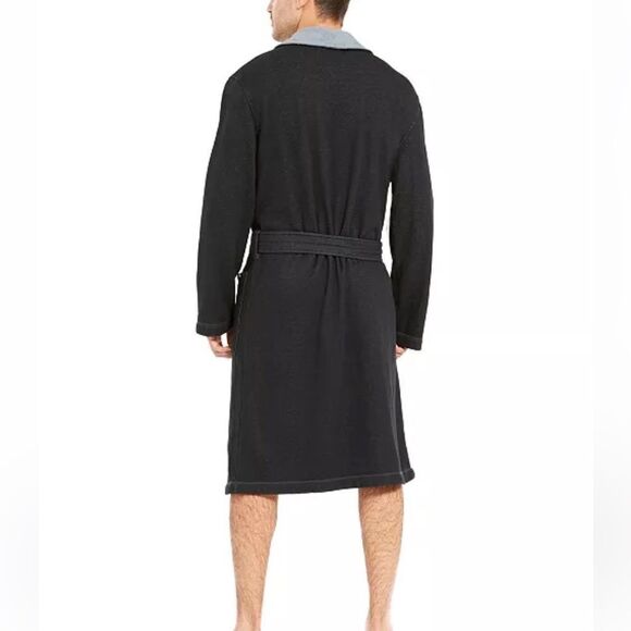 UGG Robinson Men's Navy and Light Blue Robe size XL/ XXL - Picture 2 of 14